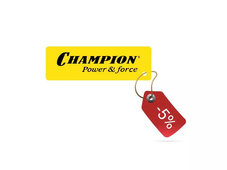 Распродажа продукции Champion -5% Распродажа продукции Champion -5%