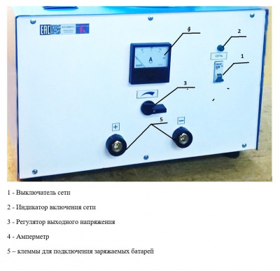 ЗУ-1К(12) Зарядное устройство для тяговых и емкостных АКБ